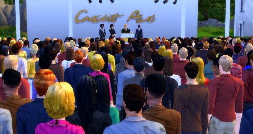 melonsloth: Crowds - Decor sims - Background series Lots in The Sims 4 can sometimes be quite empty
