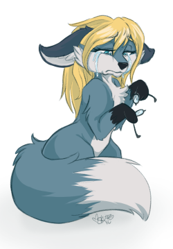Awww, I know the feels Christina&hellip; Colored sketch for @Salvidin  
