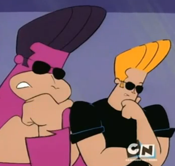 doctorbleed:  Johnny Bravo activates his stand, “Too Much Monkey Business.” 