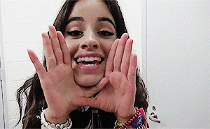 dailycamilacabello:Camila + Being really cute ( and a dork ) 
