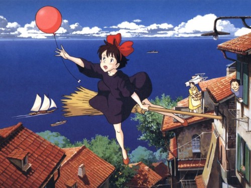 Studio Ghibli, Kiki’s Delivery Service, 1989魔女の宅急便,  Majo no TakkyūbinKiki: “We can fly with o