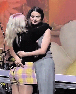 Selena Gomez And Julia Michaels Performing Anxiety