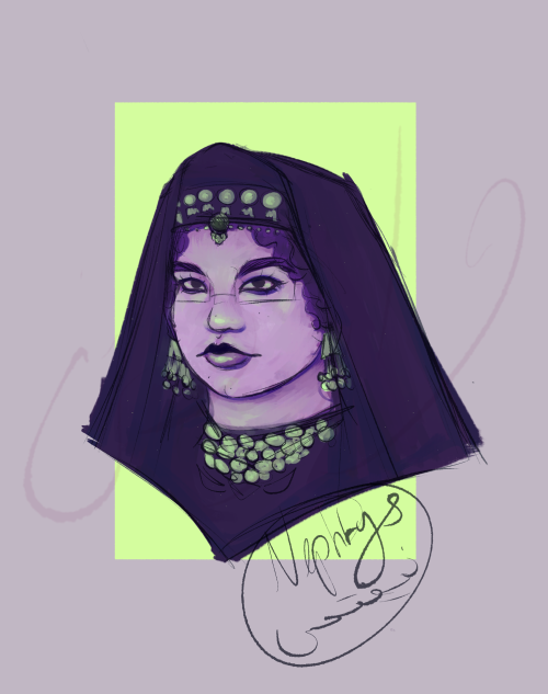 Sibling Nephtys In Traditional Clothing Inspired By Miriam Fakhr Eddine In Shaytan Al-Sahra [The Devil