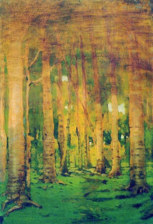 A Birch Grove. Spots of sunlight, 1895, Arkhip Kuindzhi