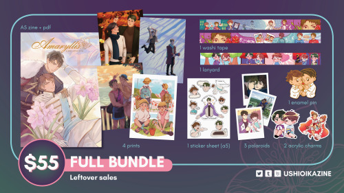 ✿ LEFTOVERS SALES OPEN! ✿Leftover sales for Amaryllis: A HQ UshiOi Zine are officially open until th