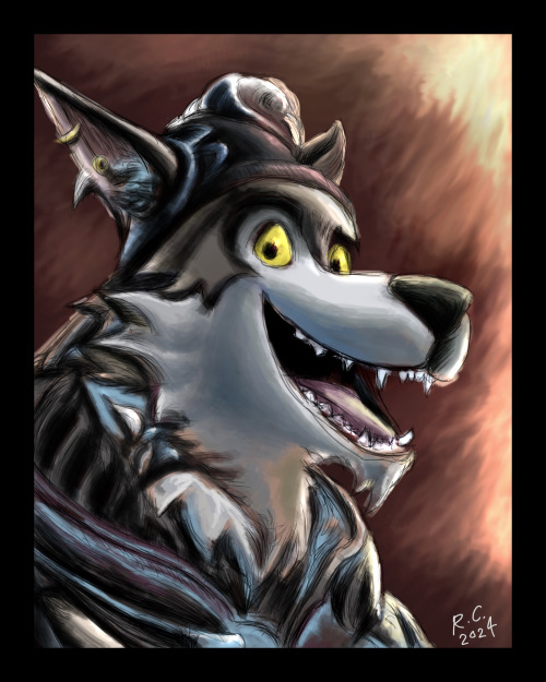 Wolftober & Weretober Day 3 - Painterly Portrait Study.