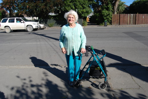 thought-creature:  easternlux:  This colour co-ordinated lady is Marie who I saw on North Avon Road. She told me she was in her 80s and didn’t use the internet but seemed to enjoy the idea of being on it :”Maybe I’ll be famous in my old age!”