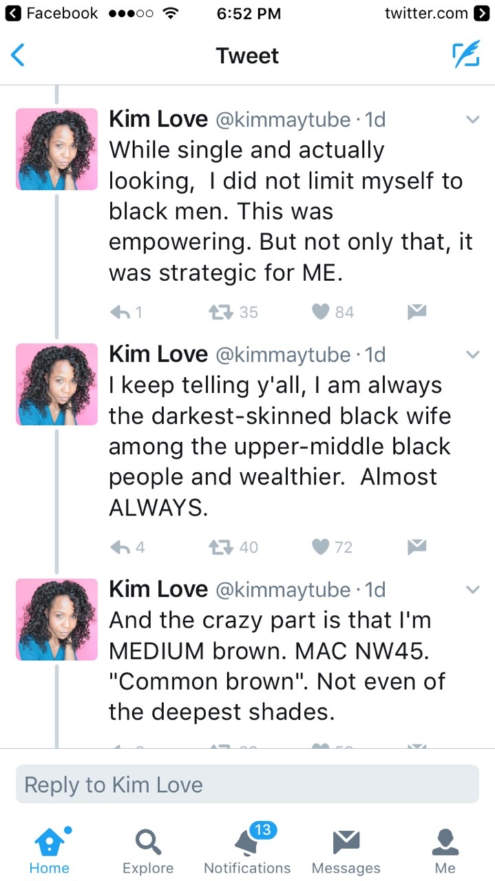 blackrebelz:  dandridgegirl: Black love is steeped in colorism. Usually a darker
