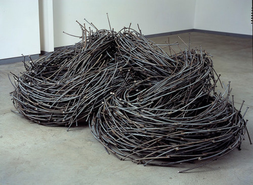 John Bisbee’s Large-Scale Sculptures Made Out of Nails via Hi-Fructose MagazineMore art here.