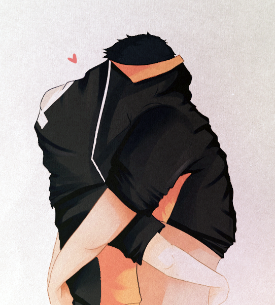 azu-mane:  daisuga snuggling underneath daichi’s shirt bc why not. 