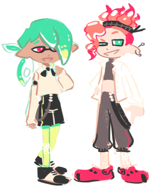 Maybe if I… draw splatoon things…. I’ll get better at splatoon…. Anyway! I want