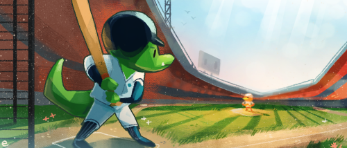 BASEBALL GATORplus a lil’ process gif!