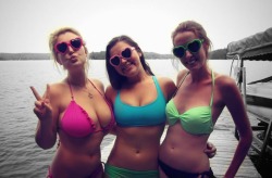 justbigger:  hasthatlook:  Happy Busty Girls   Just Bigger