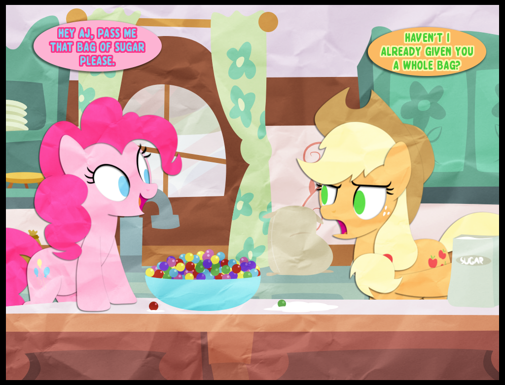 rainbow-tales-replies:  Rainbow Tales #23! Starring Pinkie Pie and Applejack! Sugar: