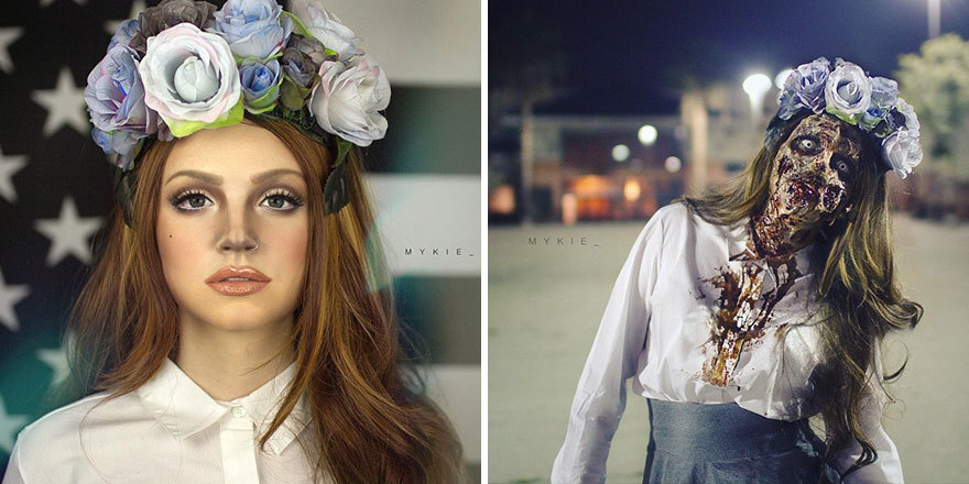 sixpenceee:  Mykie is a self-taught LA based professional beauty and special effects