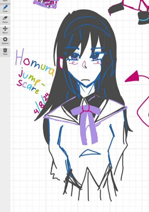 Oh Gee I Forgot 2 Post This W My Other Doodle, YAY HOMURA :33