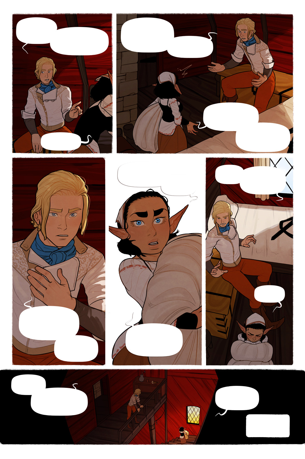 This week’s pages&hellip; Only two because of the holidays. No time to draw.Evil