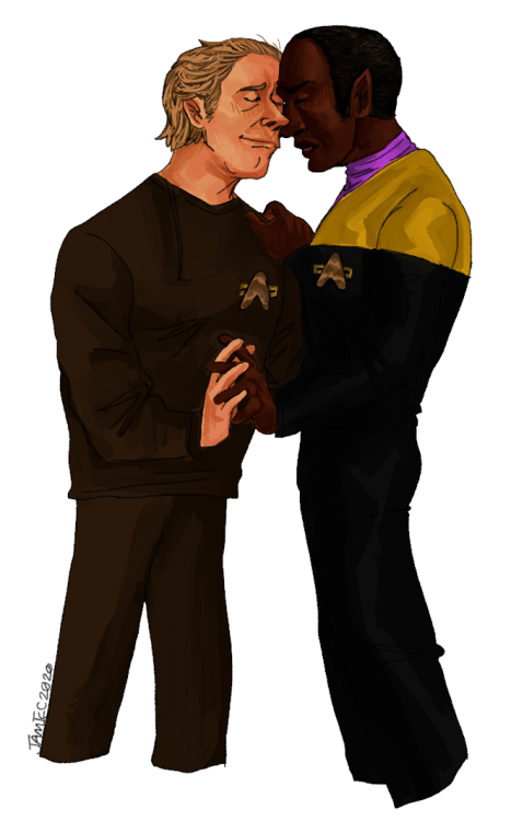 davidfoley:kofi commission of suder and tuvok for @wirmslow ! THANK U FOR LETTING ME DRAW TUVOK….AND
