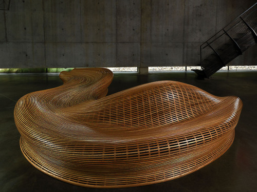  Curved Benches Created With Steam-bending Hardwood by Furniture Designer Matthias Pliessnigvia this