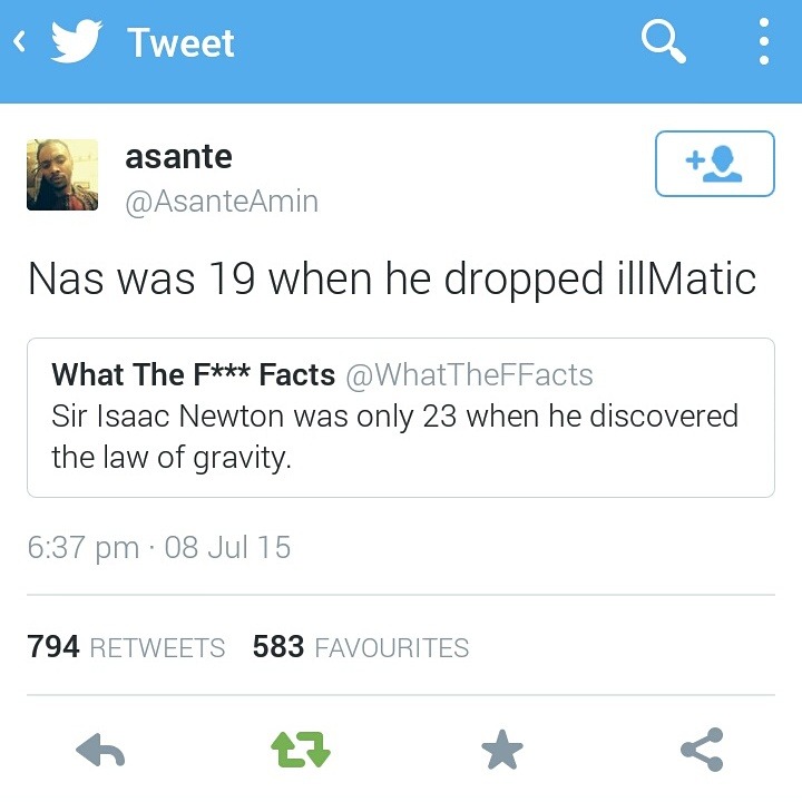 Nas &gt; Isaac Newton