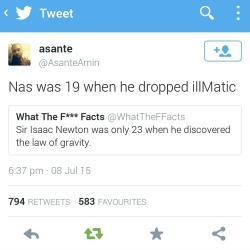 Nas &gt; Isaac Newton