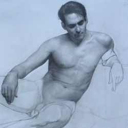 bloghqualls:  Santiago / Graphite on Paper 18&quot; x 24&quot;