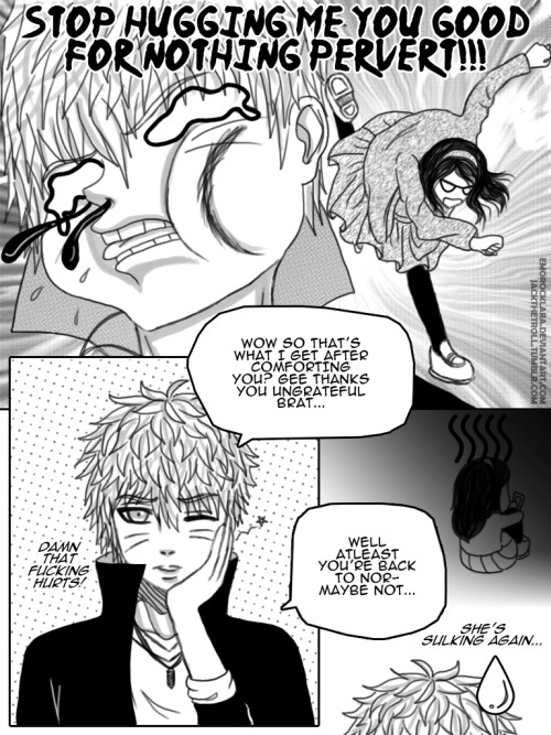jackthetroll:  I started this way back in 2014 that’s why my drawing style is a little bit different compared to my current right now. I said to myself that I will only post this once I finish the entire doujin but up until now I haven’t done it yet