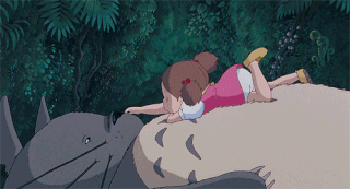 #totoro #gif #anime #gibli #lluvia #infancia