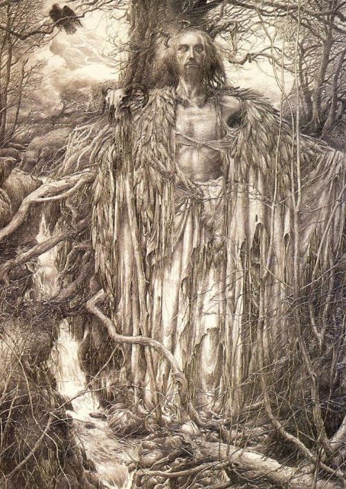 aqua-regia009:Merlin by Alan Lee 