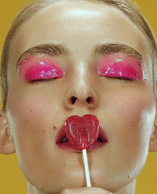 furples:  “Gloss Lollipops” Elle France 9th May 2014Model: Ymre StiekemaPhotographer: Emilio TiniStylist: Chloe Dugast