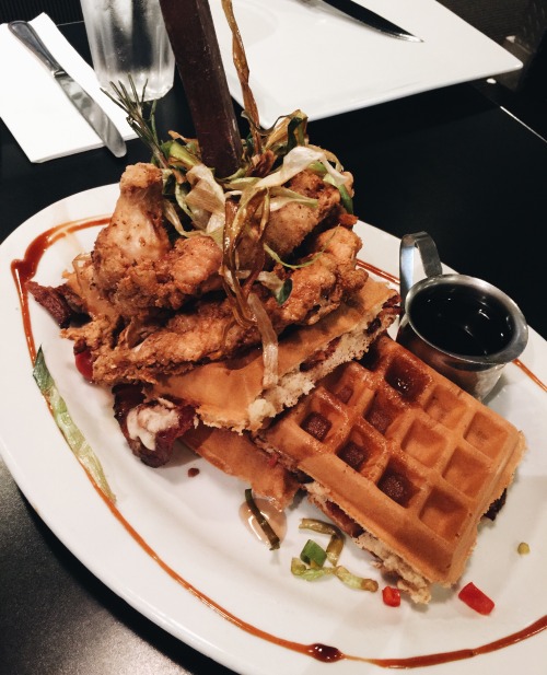 If ever in Las Vegas you MUST go to Hash House A Go Go and order the Sage Fried Chicken &amp; Waffle