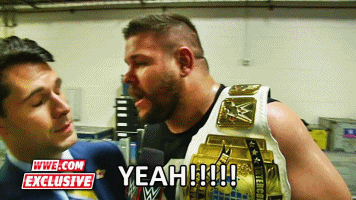 godzillawillsaveus:   Kevin Owens’ bizarre post-match interview: WWE.com Exclusive, Sept. 20, 2015  (x) 