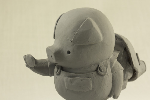 ca-tsuka: Sculptures by Andrea Blasich for production of The Dam Keeper animated short-film directed by Dice Tsutsumi and Robert Kondo. 