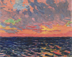 dappledwithshadow:  Coucher de Soleil, Roderic O’Conor, s.d. 