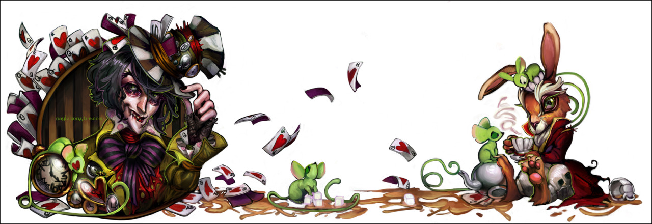 naylemonstre:  ..annd here’s the mad hatter!  ♡On Deviantart ♡Society 6! 