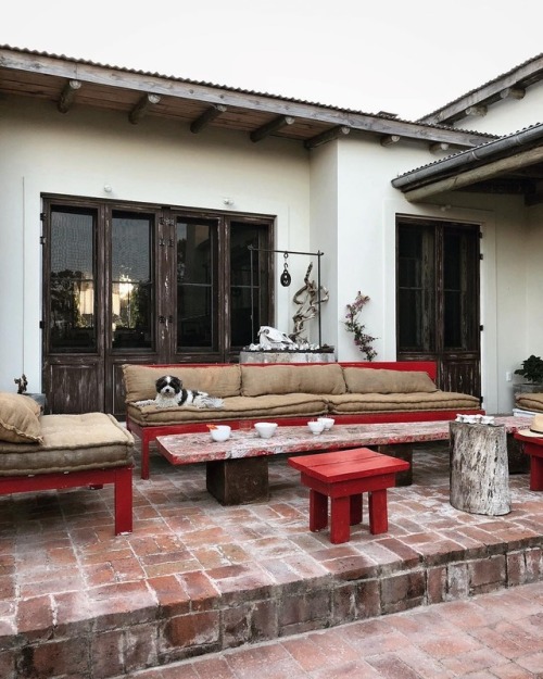 cocktail ready . . . #casaazul #garzon #bubba #house #casa #deck #brick #shichon #bubba #home #redbe