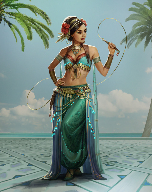 Rosa- Courtesan Design Sam Hogg https://www.artstation.com/artwork/gJzQgL