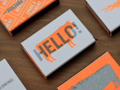 Fancy custom matches for The Matchbox Studio by Zach Hale