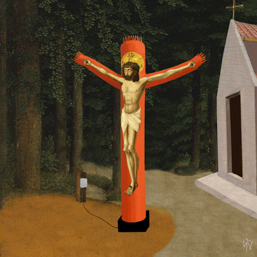 wetheurban:  ART: Remixing the Renaissance into Hilarious Gifs Artist James Kerr