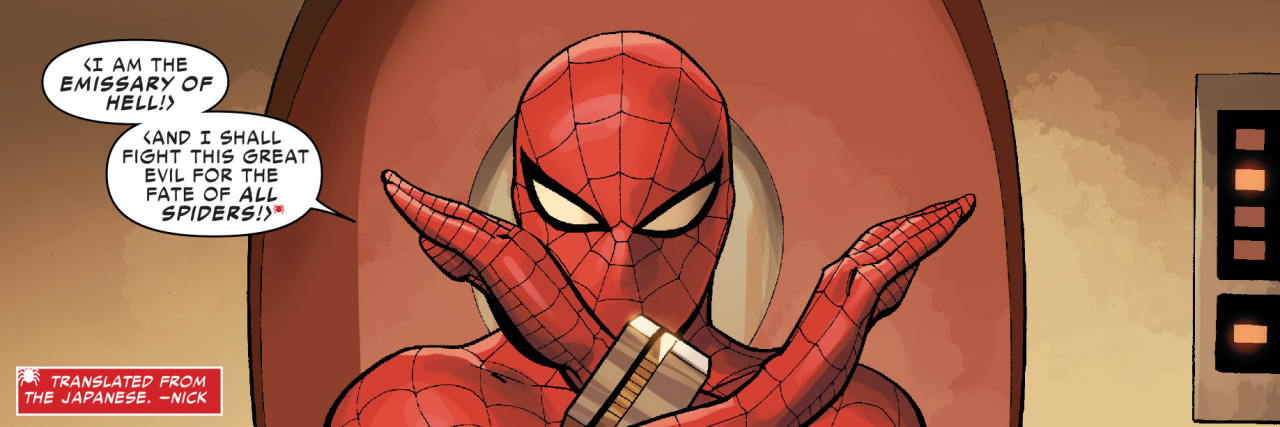 zero-dinner:  sparkytheandroid:  superhodie:  LEOPARDON!  Amazing Spider-Man #12