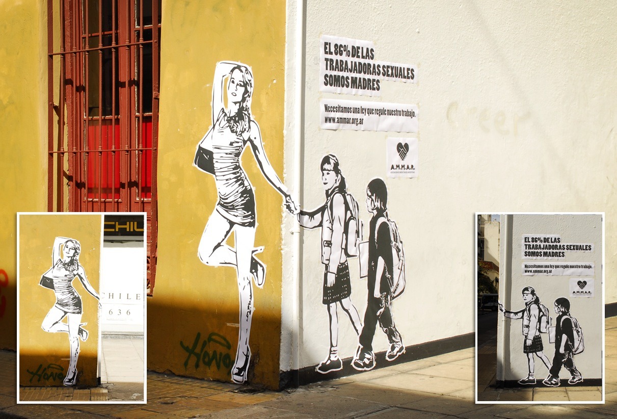 pablets:  mequeme:  Una esquina. Por un lado se ve a una prostituta haciendo la calle.