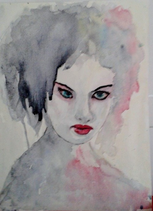 Portrait aquarelle de Lulla bell