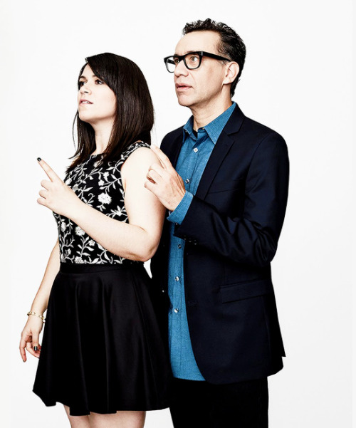 darlenealdersons: Color version of Abbi Jacobson, Ilana Glazer, Carrie Brownstein, and Fred Armisen 