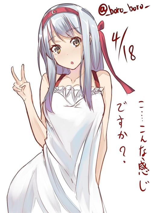 bbebee:  Twitter / _boro_boro_: #艦これ版深夜の真剣お絵描き60分一本勝負 http://t … 