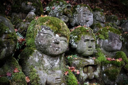 1,200 Whimsical Stone Statues at Buddhist Temple in Kyoto
