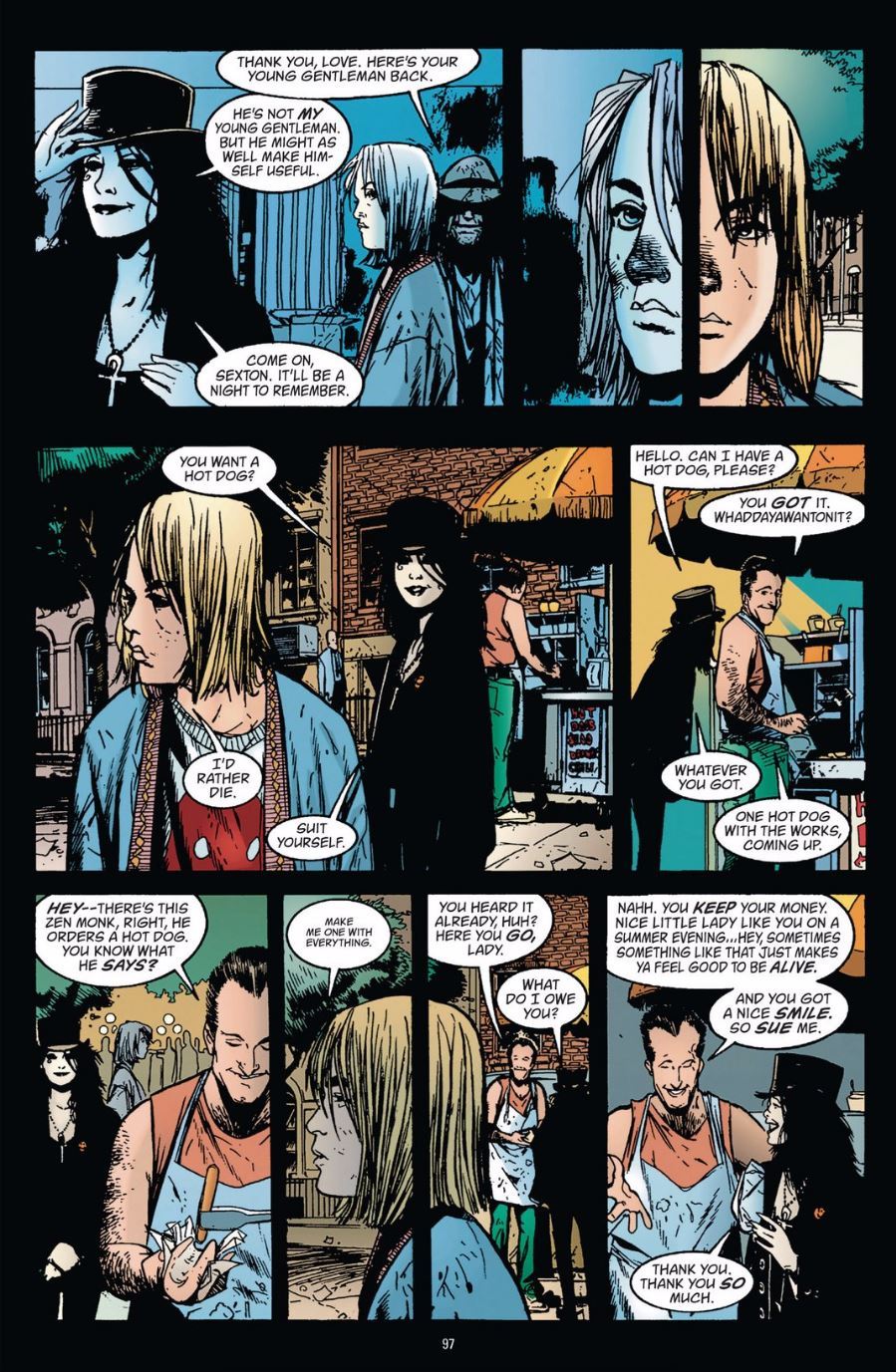 travisellisor:  page 3 from Death: The High Cost of Living #2 by Chris Bachalo, Mark