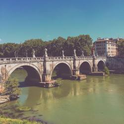 Ahmedc244:  Ponte Sant'angelo #Bridge #Rome #Italy #River  (At Ponte Sant'angelo)