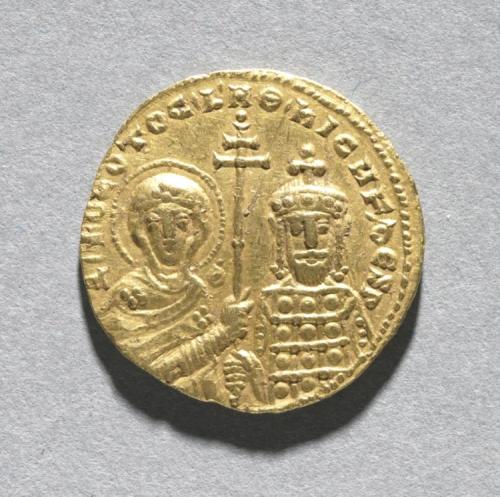 cma-medieval-art: Nomisma with Nicephorus II Phocas (reverse), 963-969, Cleveland Museum of Art: Med