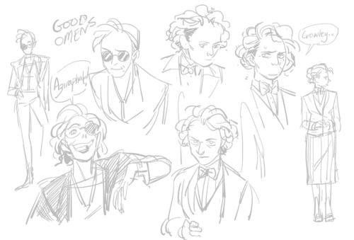 hattersarts:   so………..good omens………….. aziraphale’s design felt quite traditional in costume so i pu