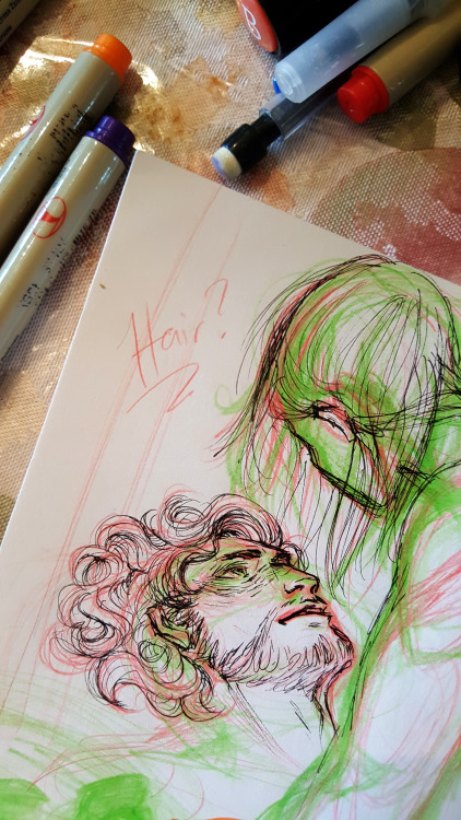 WIPS for my submission to the @captiveprincezine B^)